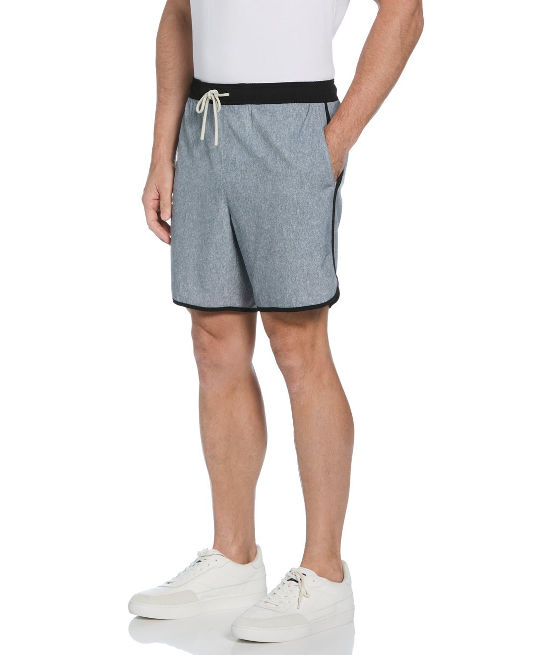 Performance Piping Short   (Quiet Gray Htr/Caviar) 