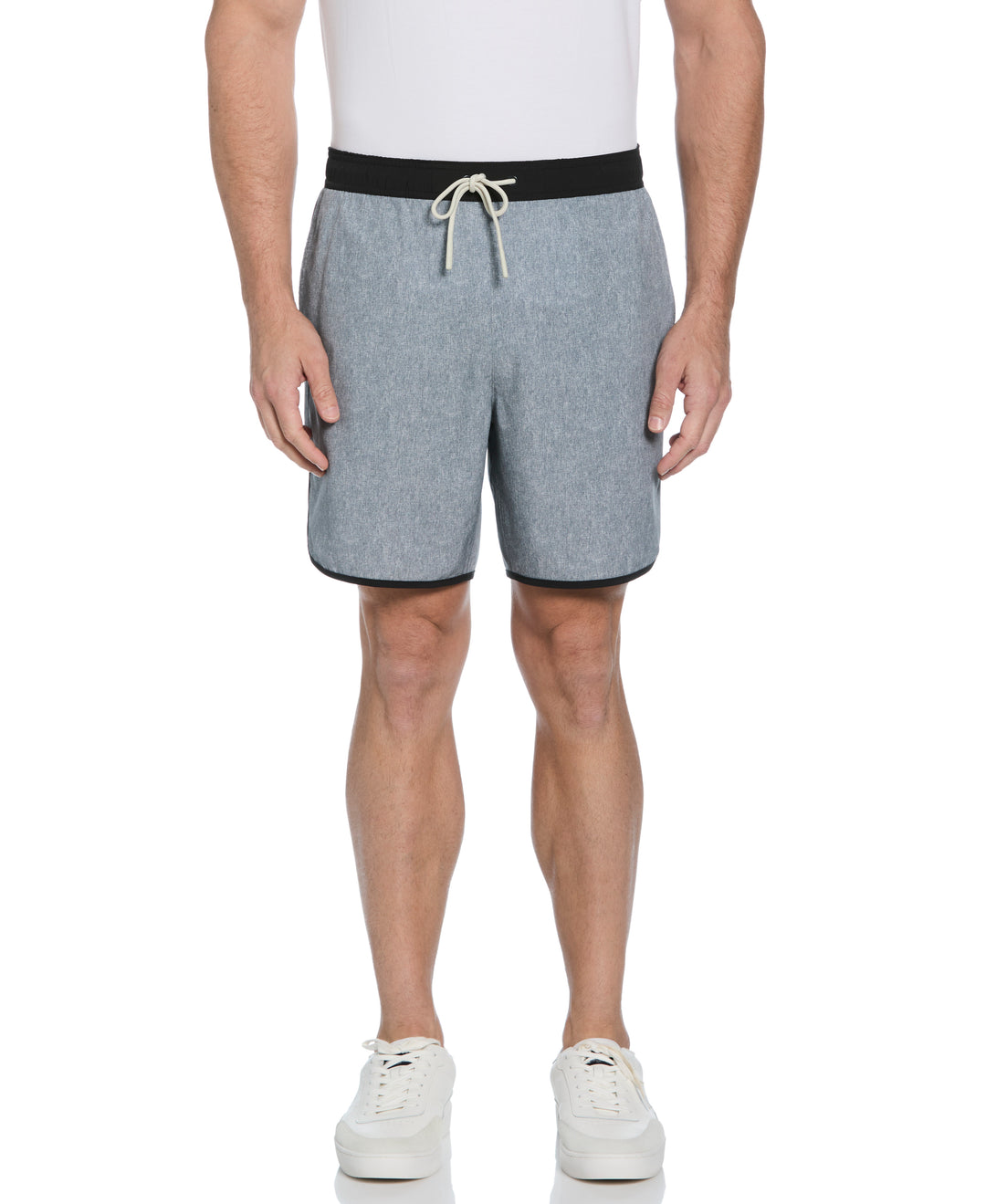 Performance Piping Short   (Quiet Gray Htr/Caviar) 