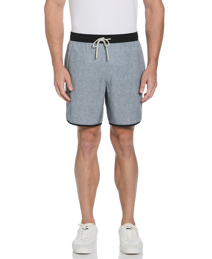 Performance Piping Short   (Quiet Gray Htr/Caviar) 