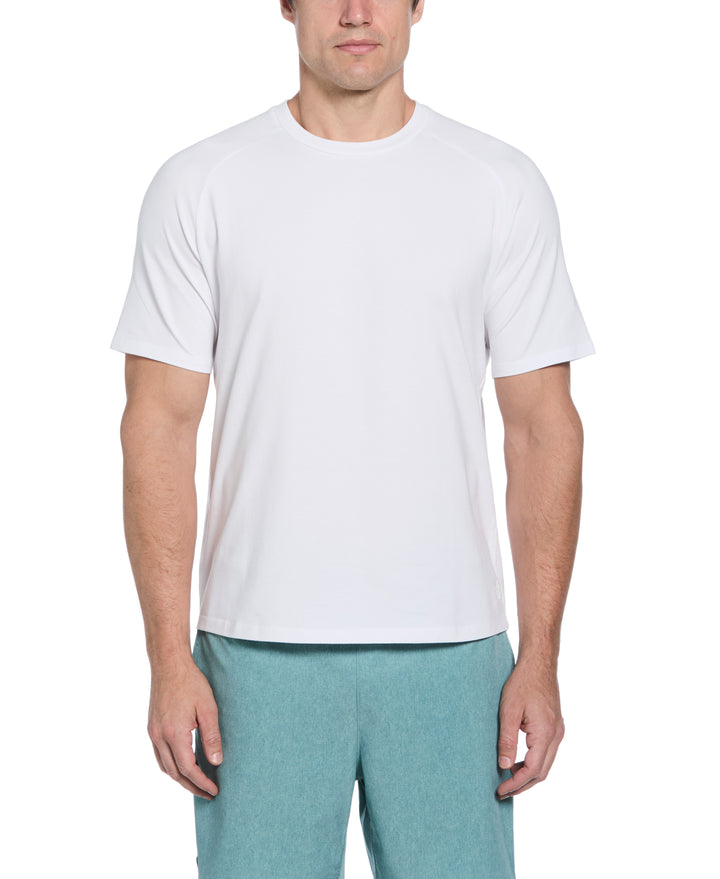 Crew Neck Raglan Tee (Brilliant White) 