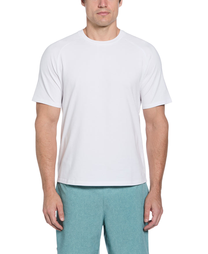 Crew Neck Raglan Tee (Brilliant White) 