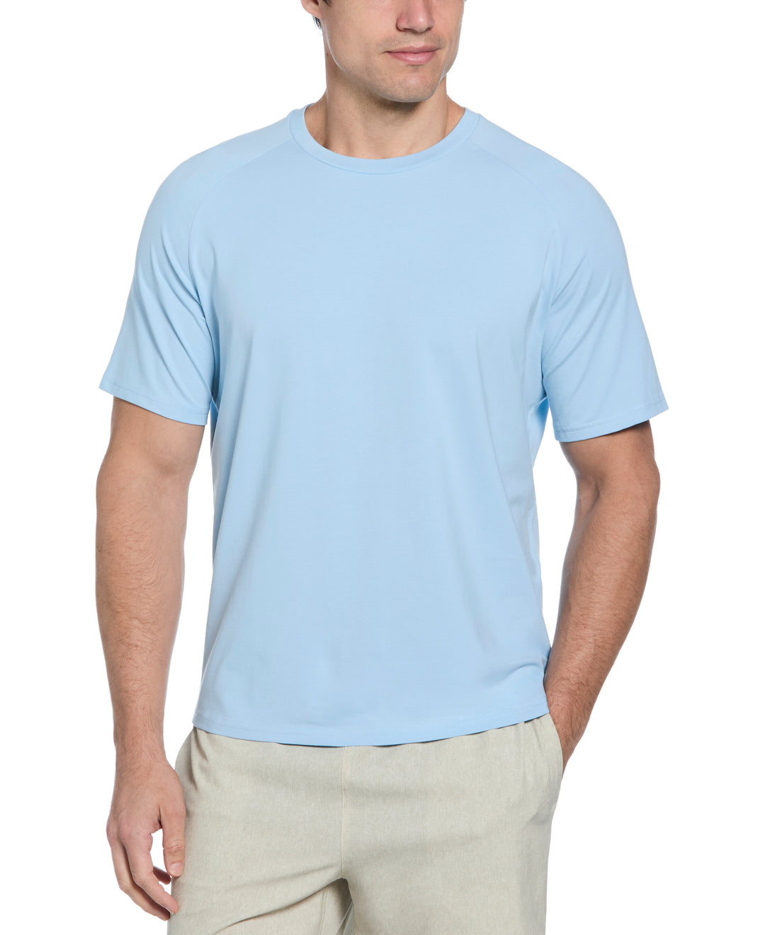 Crew Neck Raglan Tee (Clear Sky) 