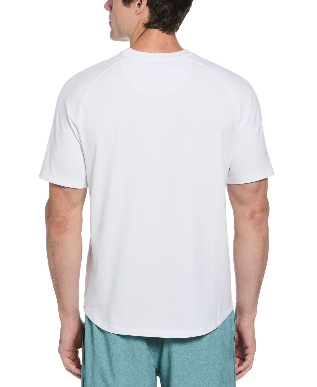 Crew Neck Raglan Tee (Brilliant White) 