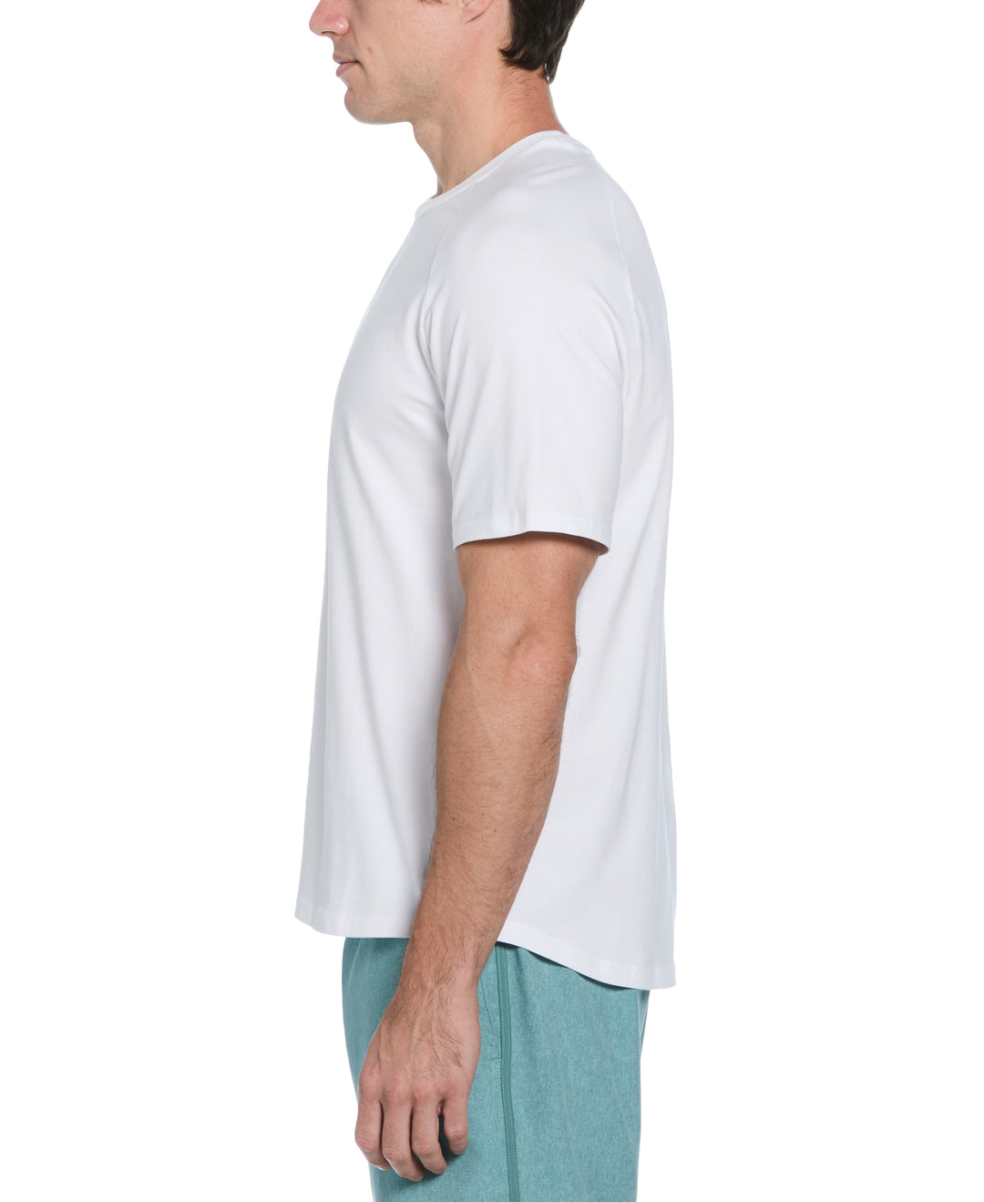 Crew Neck Raglan Tee (Brilliant White) 