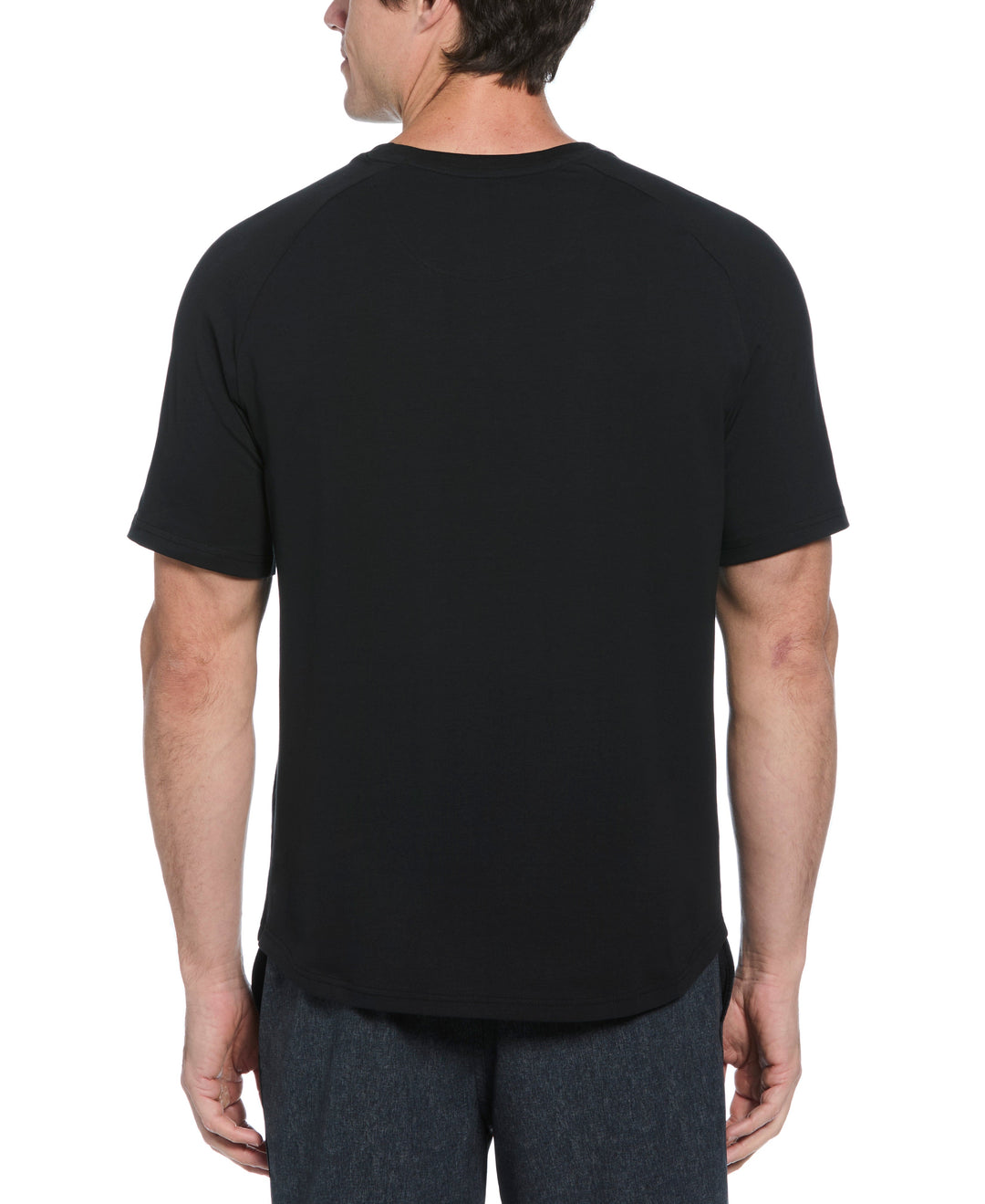 Crew Neck Raglan Tee (Caviar) 