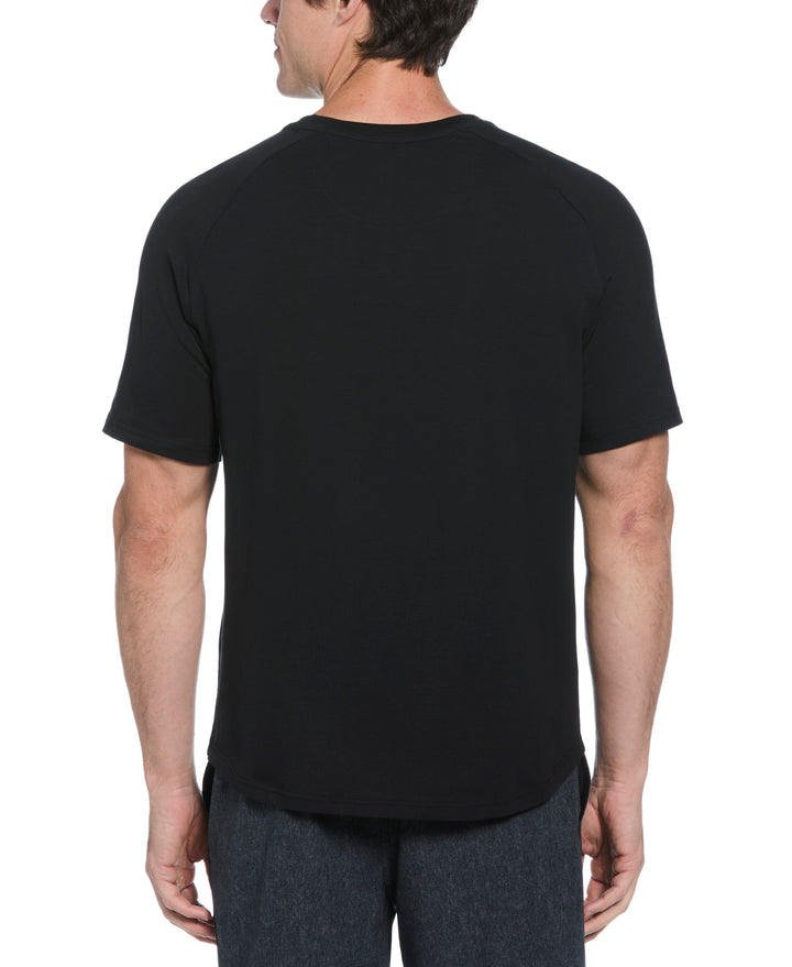 Crew Neck Raglan Tee (Caviar) 