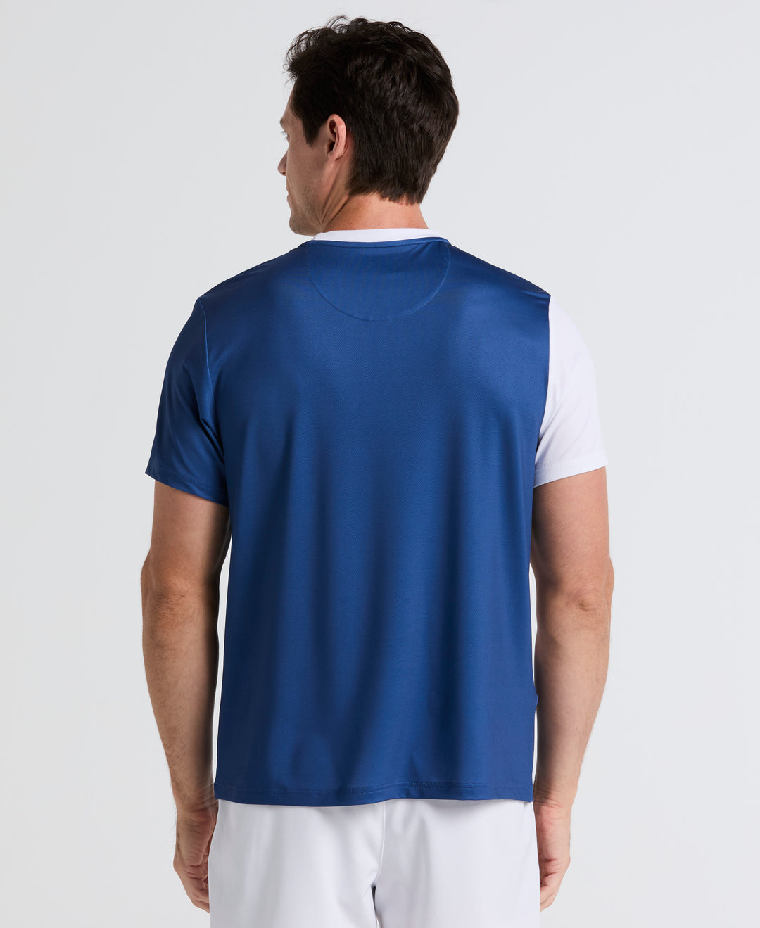 Performance Color Block Tennis Tee (True Navy) 