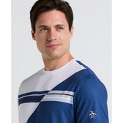 Performance Color Block Tennis Tee (True Navy) 