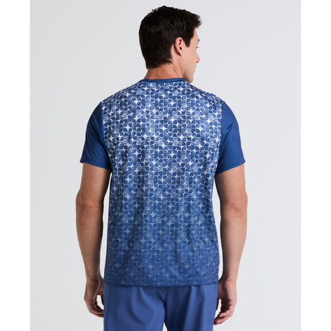 Performance Ombre Block Tennis Tee (True Navy) 