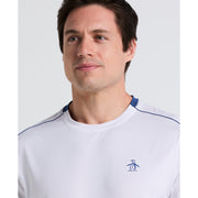 Performance Ombre Block Tennis Tee (Bright White) 