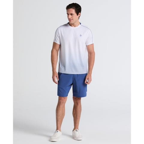 Performance Ombre Block Tennis Tee (Bright White) 