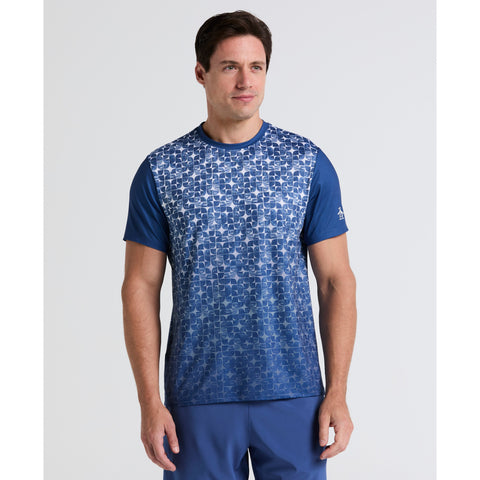 Performance Ombre Block Tennis Tee (True Navy) 