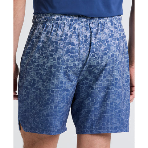 Performance Printed Tennis Short (True Navy) 