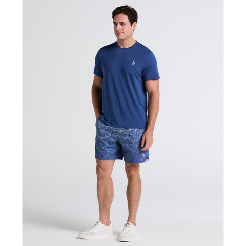 Performance Printed Tennis Short (True Navy) 