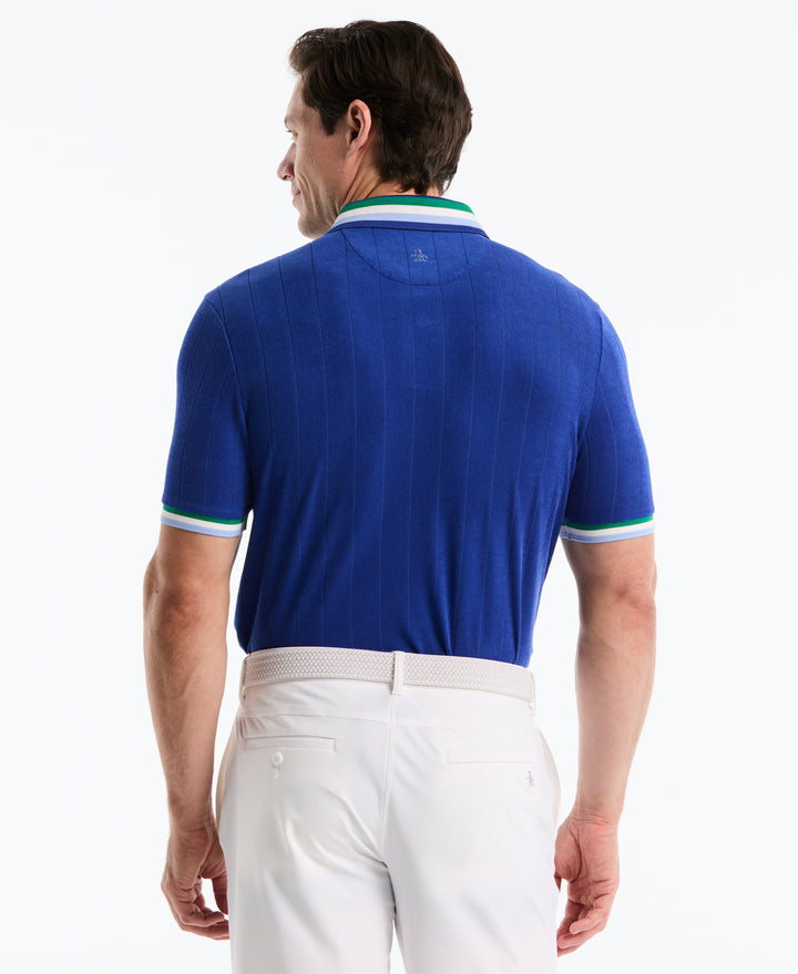 Performance Ribbed Blocking Terry Golf Polo-Golf Polos-Original Penguin