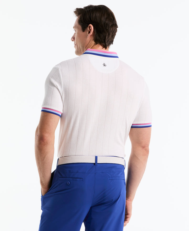 Performance Ribbed Blocking Terry Golf Polo-Golf Polos-Original Penguin