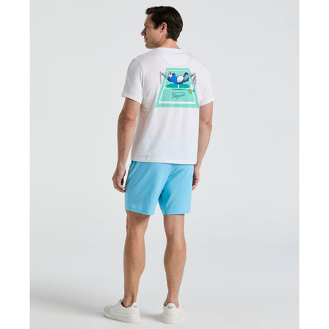 Solid Tennis Shorts (Blue Grotto) 