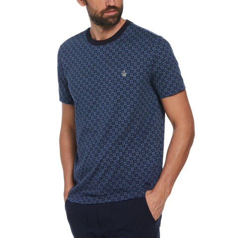 Pete Check Tee (Dark Sapphire) 