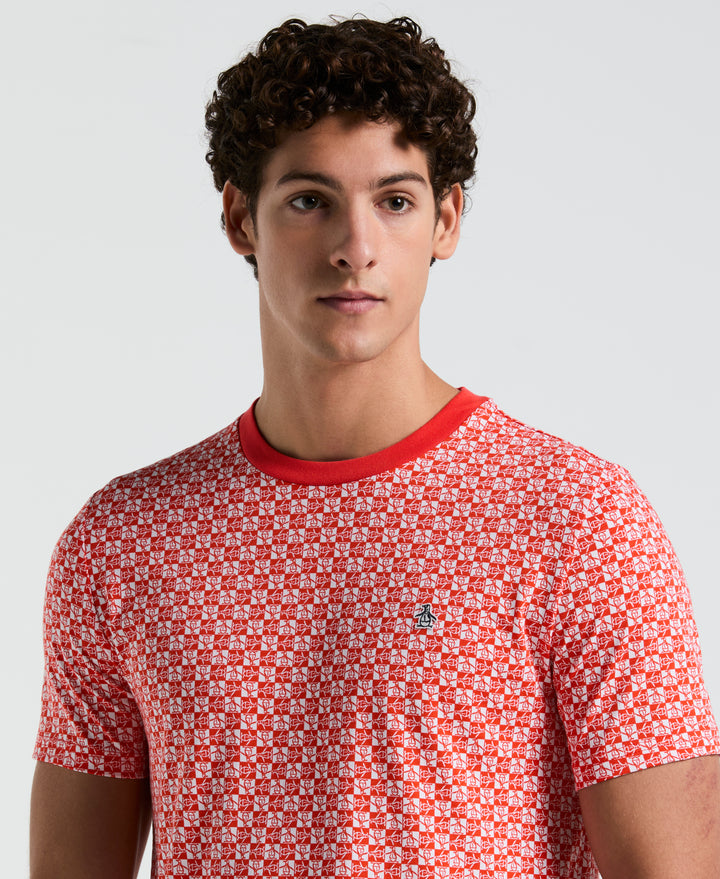 Pete Check Tee (Cherry Tomato) 