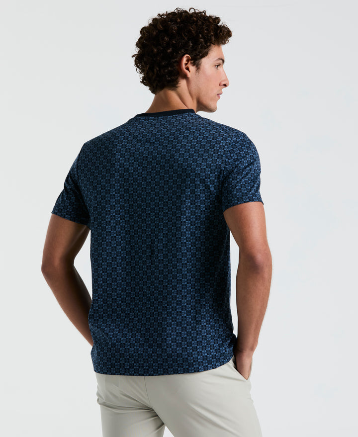 Pete Check Tee (Dark Sapphire) 