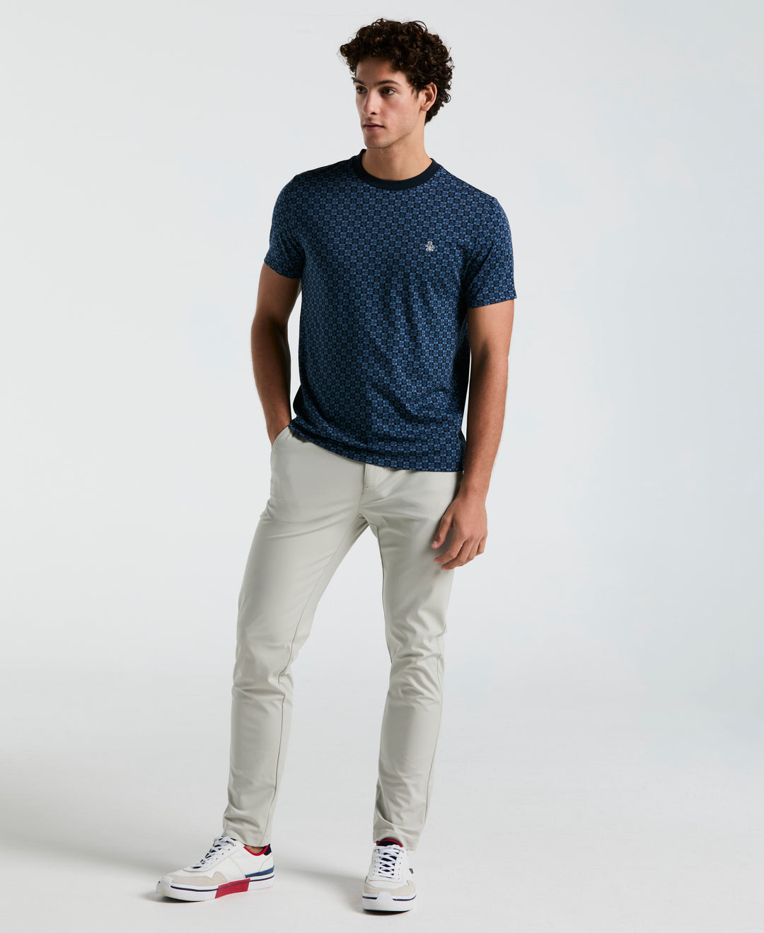 Pete Check Tee (Dark Sapphire) 