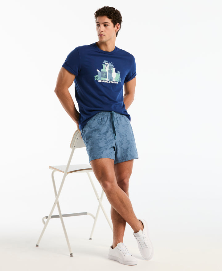 Original Penguin Pete Drinks Graphic Tee (Blue Depths) 