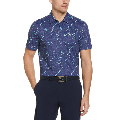 Pete In The Park Print Golf Polo (Astral Night) 