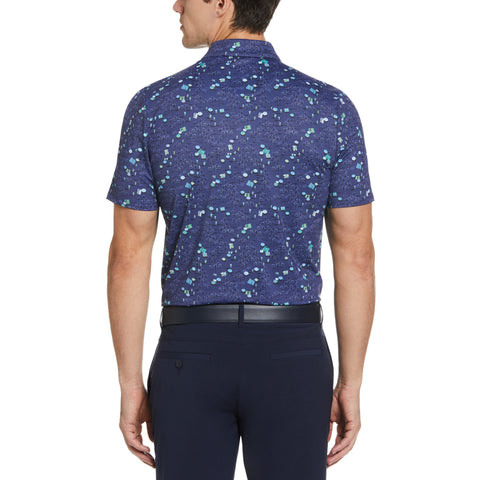 Pete In The Park Print Golf Polo (Astral Night) 
