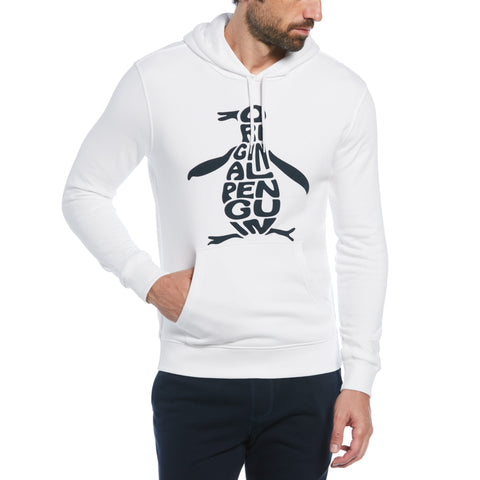 Pete Logo Print Hoodie (Bright White) 