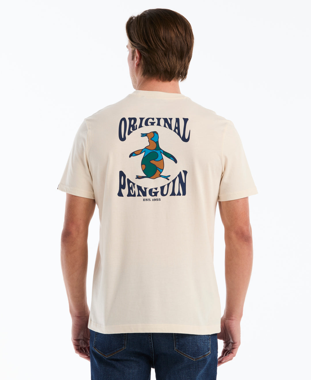 Men's Cotton Graphic Tee with Pete Logo (Birch) 