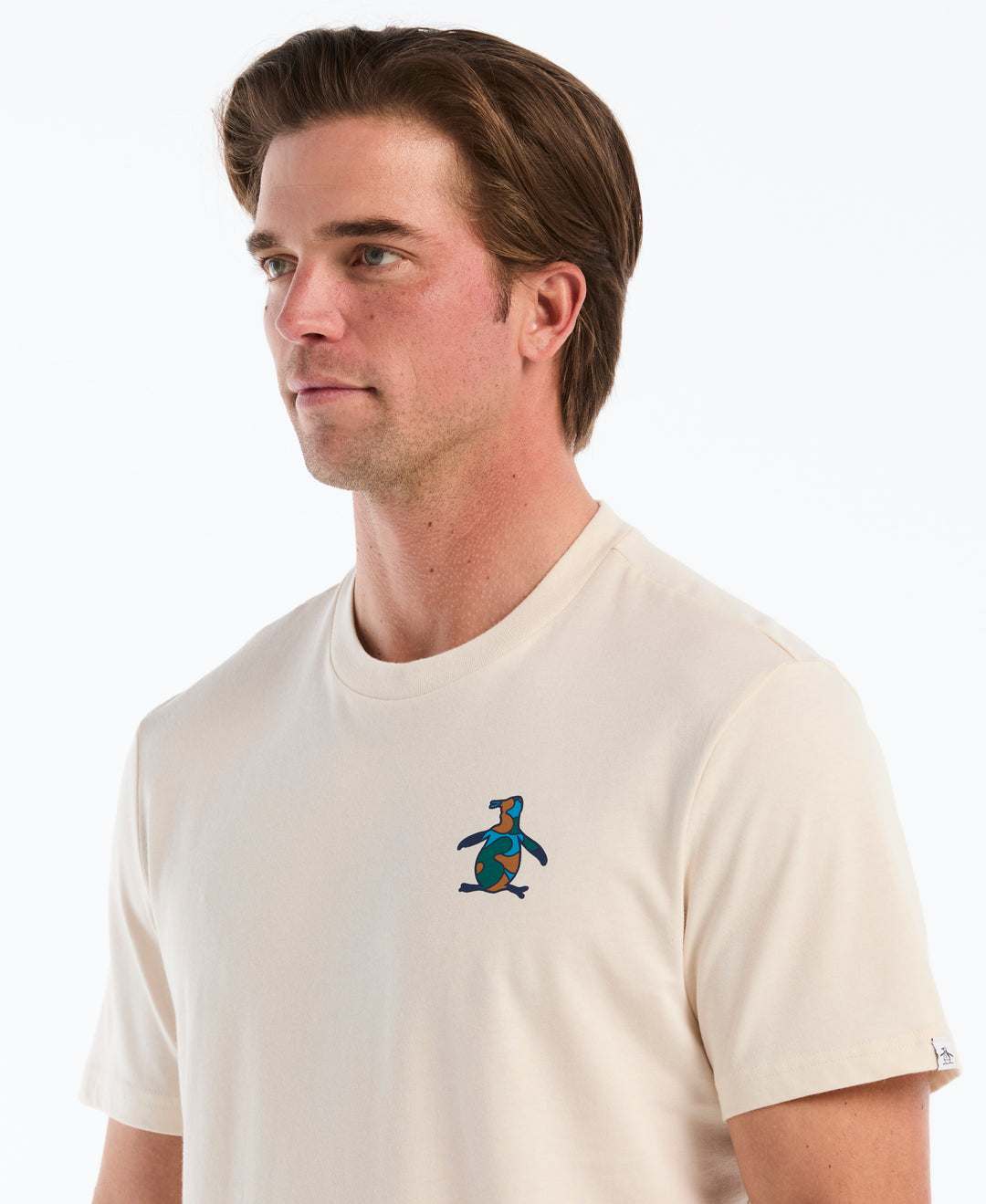 Men's Cotton Graphic Tee with Pete Logo (Birch) 