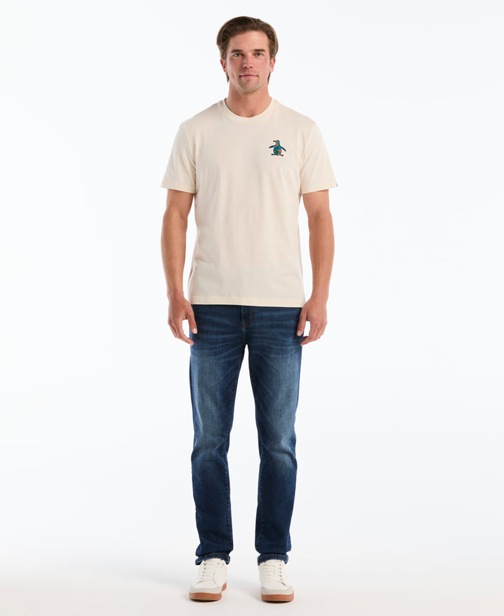 Men's Cotton Graphic Tee with Pete Logo (Birch) 