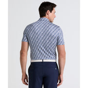 Pete's Batik Cocktail Golf Polo (True Navy) 