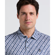 Pete's Batik Cocktail Golf Polo (True Navy) 