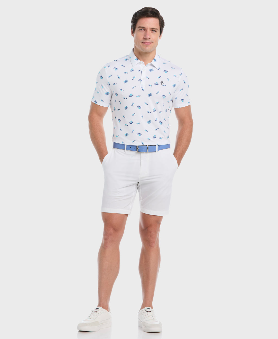 Pete's Camera Golf Polo (Bright White) 