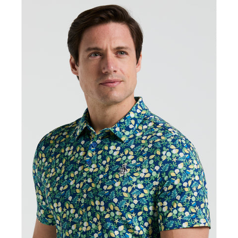 Pete's Coconut Caddy Golf Polo (Galaxy Blue) 