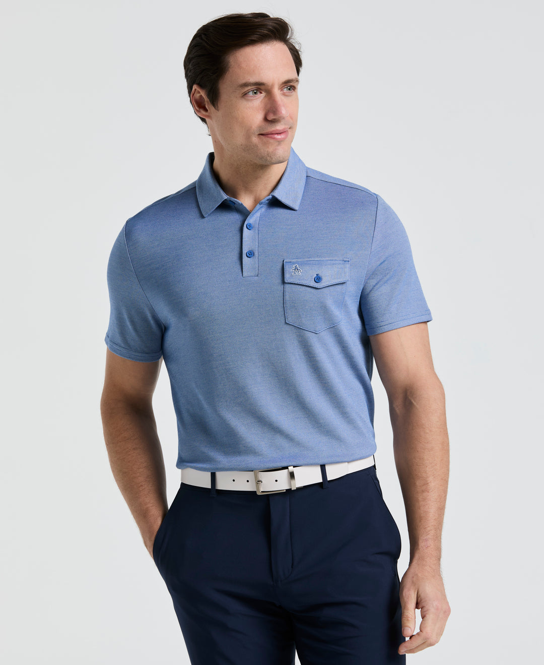 Pete's Fine Line Polo (Galaxy Blue) 