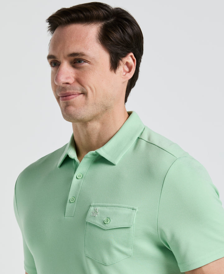 Pete's Fine Line Golf Polo (Sprucestone) 