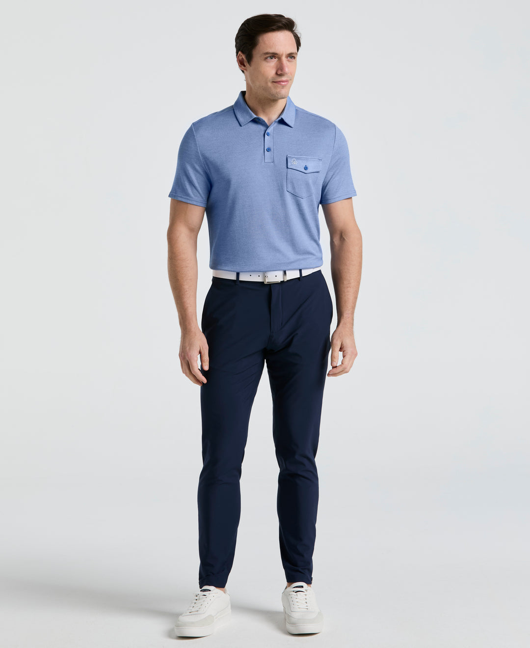 Pete's Fine Line Polo (Galaxy Blue) 