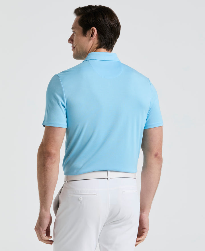 Pete's Fine Line Golf Polo (Blue Grotto) 