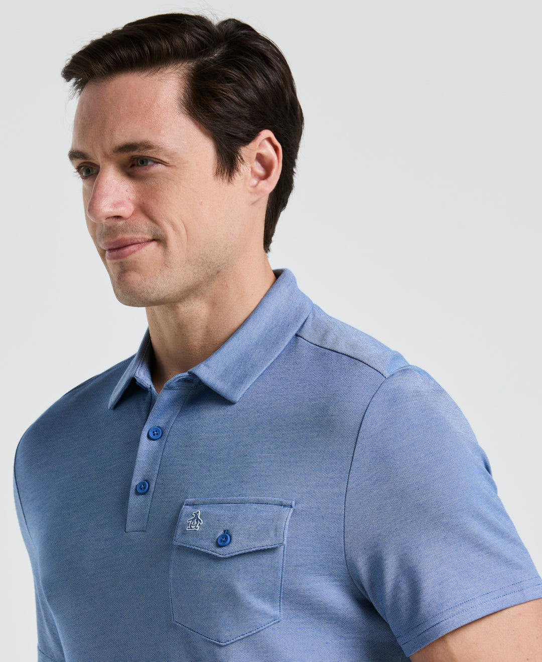 Pete's Fine Line Polo (Galaxy Blue) 