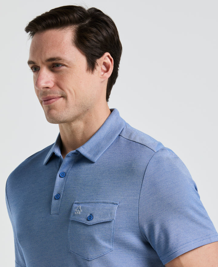 Pete's Fine Line Polo (Galaxy Blue) 