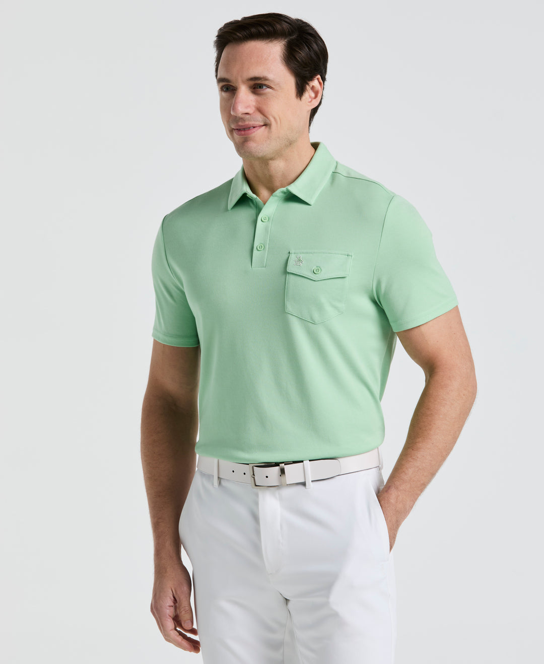 Pete's Fine Line Golf Polo (Sprucestone) 
