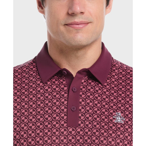 Pete's Geo Color Block Golf Polo-Golf Polos-Original Penguin