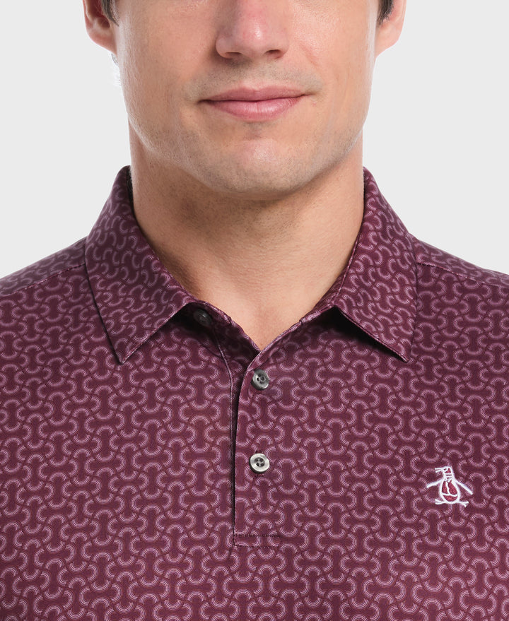 Pete's Heritage Golf Polo (Mauve Wine) 