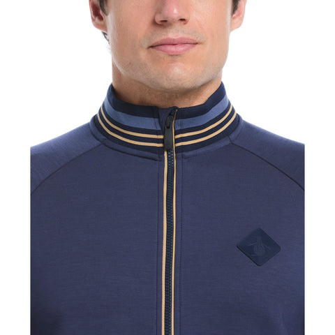 Pete's Original Knit Track Jacket-Golf Jackets-Original Penguin