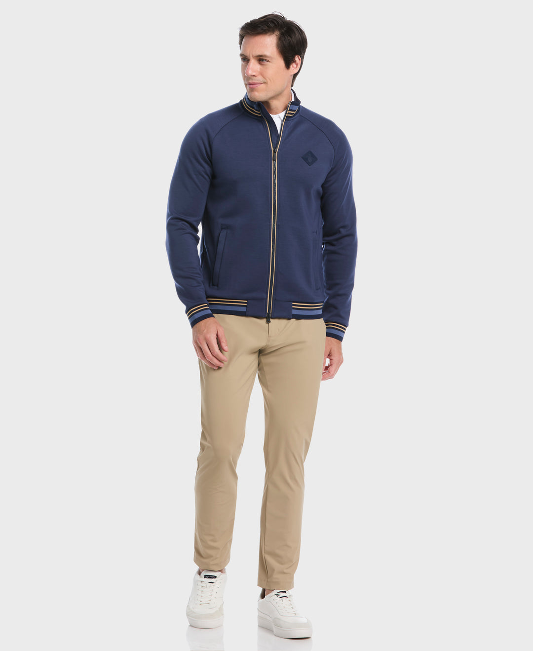 Pete's Original Knit Track Jacket (Black Iris Bijou Hthr) 