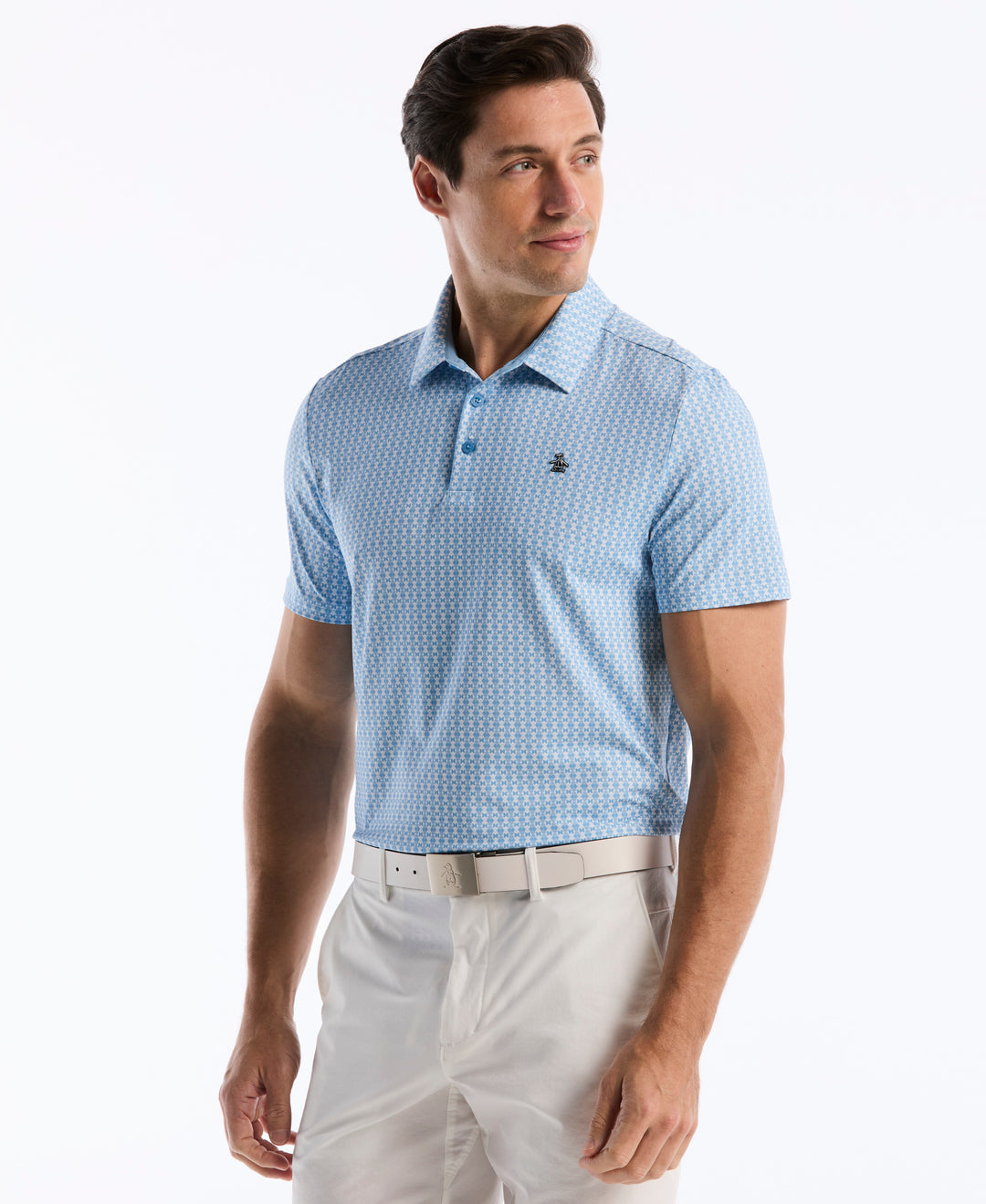 Pete's Bow Tie Print Polo (Blissful Blue) 