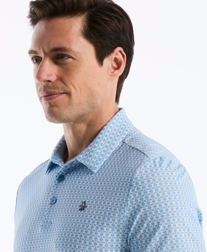 Pete's Bow Tie Print Polo (Blissful Blue) 