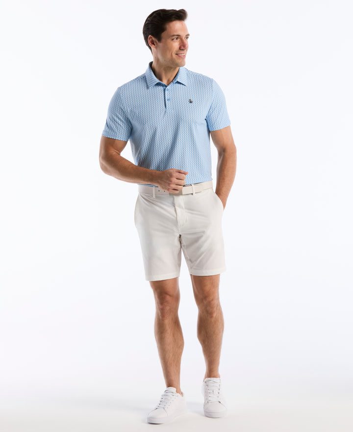 Pete's Bow Tie Print Polo (Blissful Blue) 